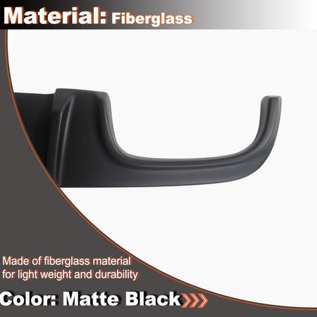 Matte Black Rear Diffuser Fits for Mercedes-Benz E-Class W211 E55 AMG Sedan 2002-2006 Fiberglass Rear Lower Bumper Lip Spoile