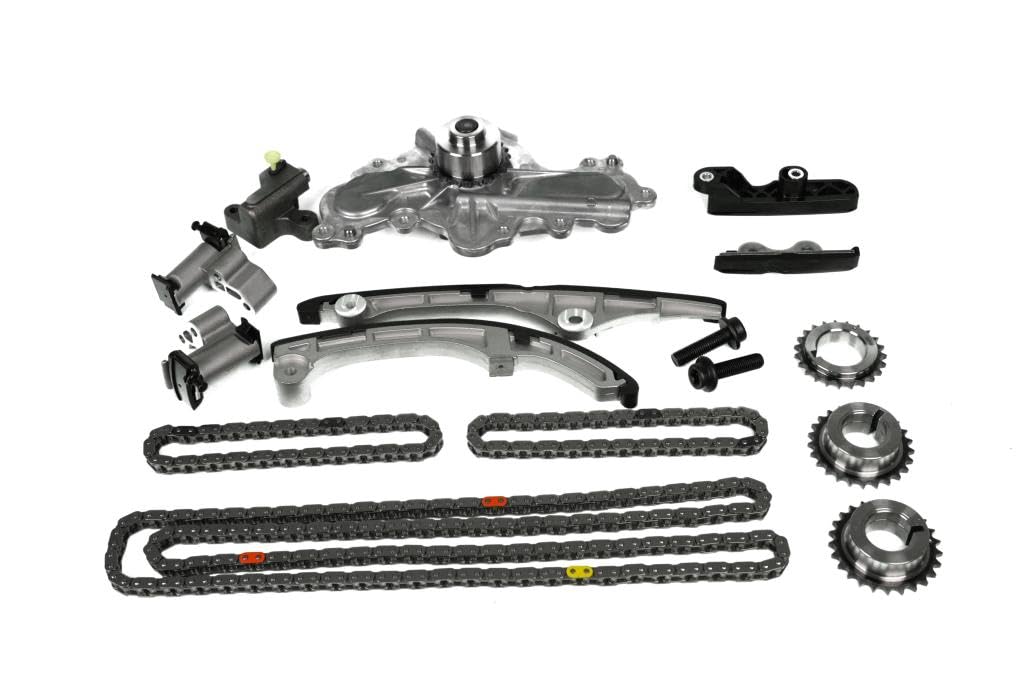 Engine Timing Chain Kit Water Pump Fits for Ford Flex Taurus Edge 2007-2010 3.5L,MKX MKS MKT MKZ 07-10 3.5L for Mazda CX-9 08