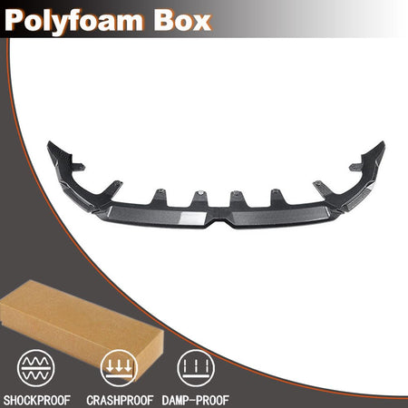 Carbon Look Front Lip Spoiler Compatible with BMW X3 G45 2025+ Sport Utility 4-Door ABS Car Front Bumper Lower Spoiler Lip Sp