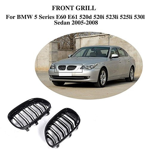 Front Hood Center Grill fits BMW 5 Series E60 M5 520d 525i 2005-2008