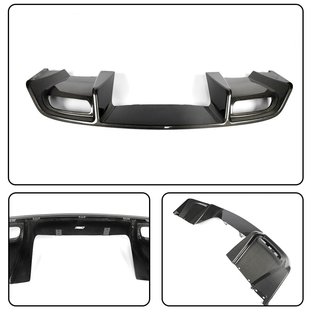 C6 Caron Fiber Rear Bumper Diffuser for Chevrolet Corvette C6 ZR1 2006-2013 | Rear Bumper Lip Apron Lower Diffuser Splitters 