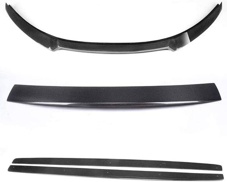 Carbon Fiber Side Skirts and Front Lip and Rear Spoiler for 2009-2013