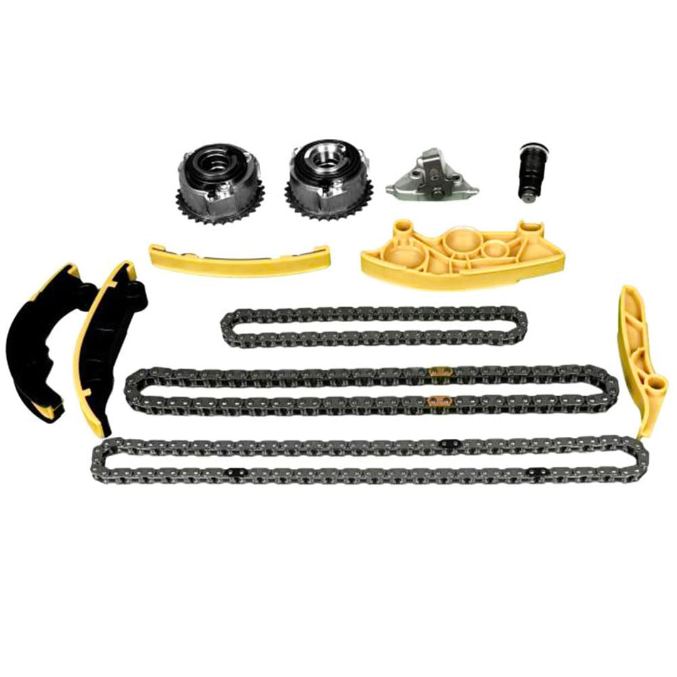 Timing Chain Kit with VVT Camshaft Sprockets Compatible with Jaguar XE XF 2018-2023 for Land Rover Range Rover 2.0L Replaces#