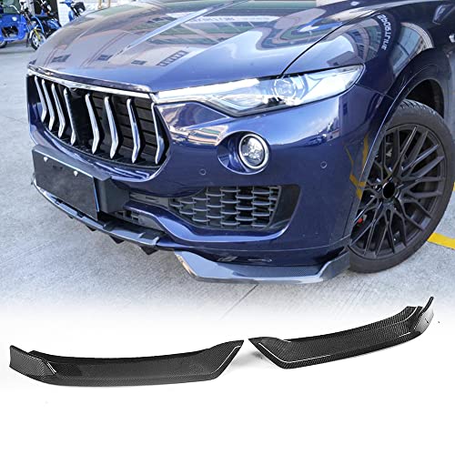 Levante CF Front Splitters, fits Maserati Levante Base S 2016-2018