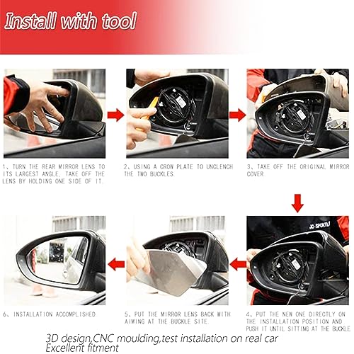 Carbon Fiber Mirror Caps for Infiniti Q50 Q50S Q60 Q70 QX30 2014-2022