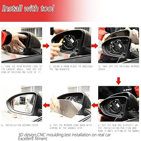 Carbon Fiber Mirror Caps for Infiniti Q50 Q50S Q60 Q70 QX30 2014-2022