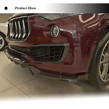 Levante CF Front Splitters, fits Maserati Levante Base S 2016-2018