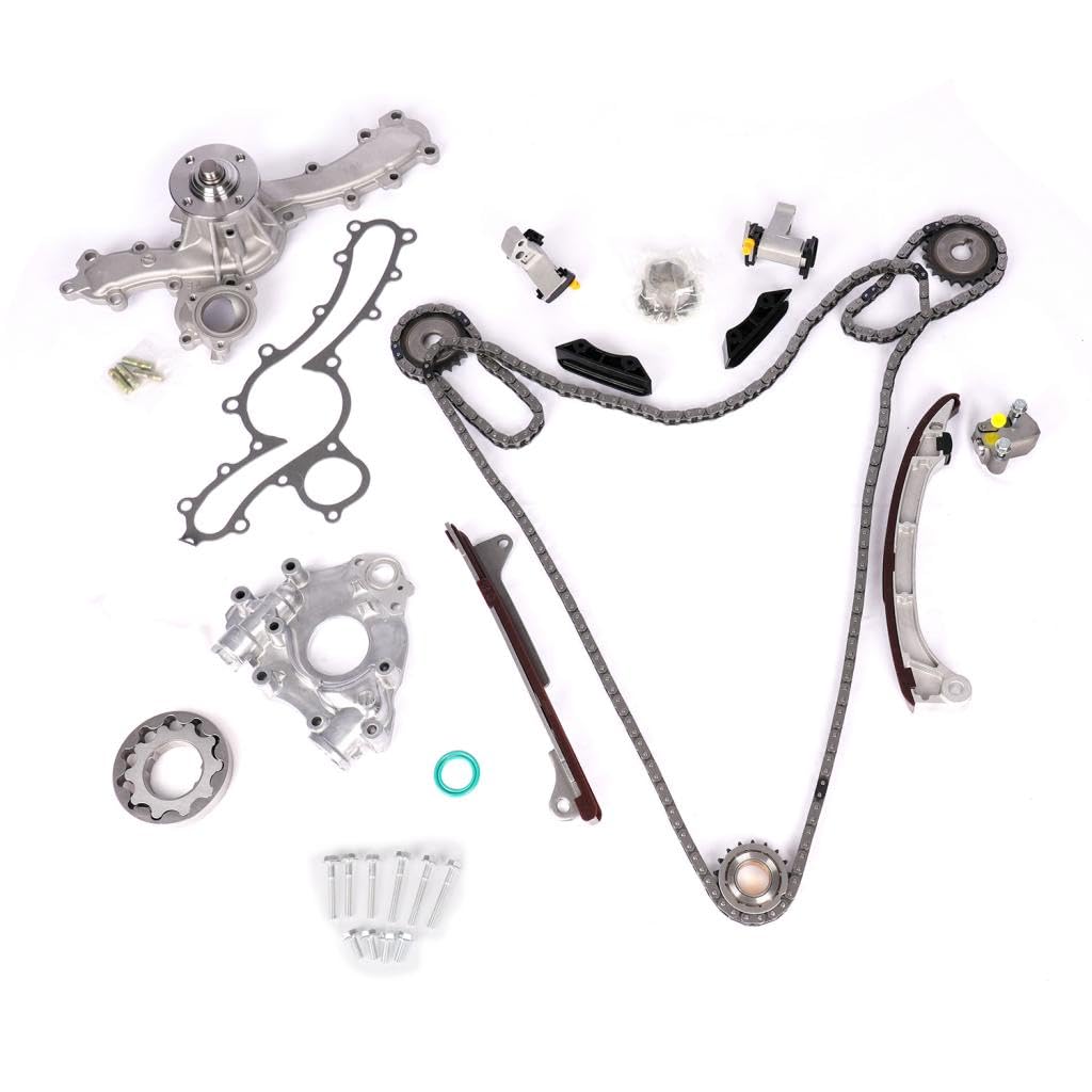 Timing Chain Kit Tensioner Sprockets Guides Compatible with Toyota 4Runner 03-09, FJ Cruiser 07-09, Tacoma 05-15, Tundra 05-1