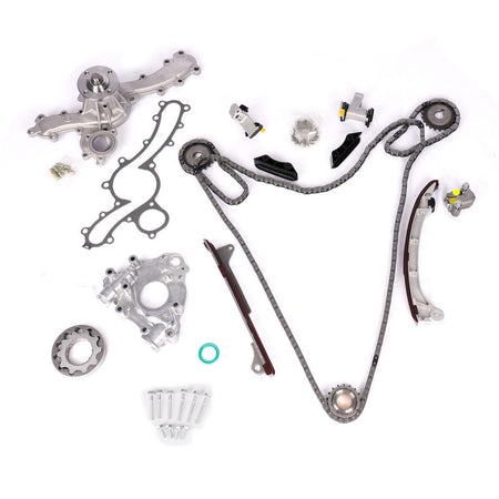 Timing Chain Kit Tensioner Sprockets Guides Compatible with Toyota 4Runner 03-09, FJ Cruiser 07-09, Tacoma 05-15, Tundra 05-1