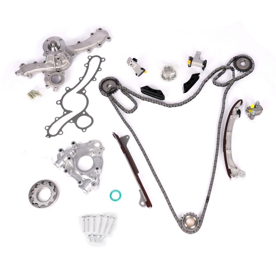Timing Chain Kit Tensioner Sprockets Guides Compatible with Toyota 4Runner 03-09, FJ Cruiser 07-09, Tacoma 05-15, Tundra 05-1