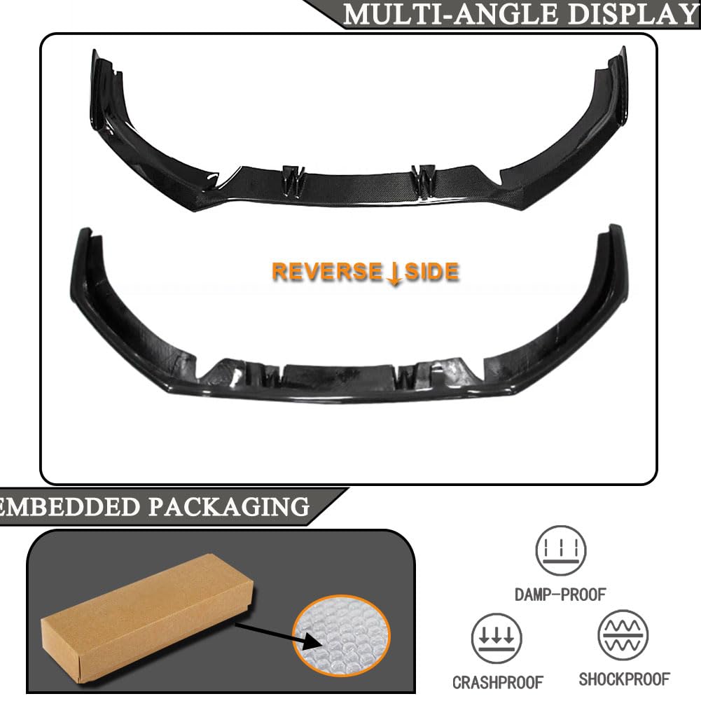 Carbon Fiber Front Lip for Audi RS7 Hatchback 4-Door 2017 Bumper Air Dam Lower Chin Splitter Protection Body Kit