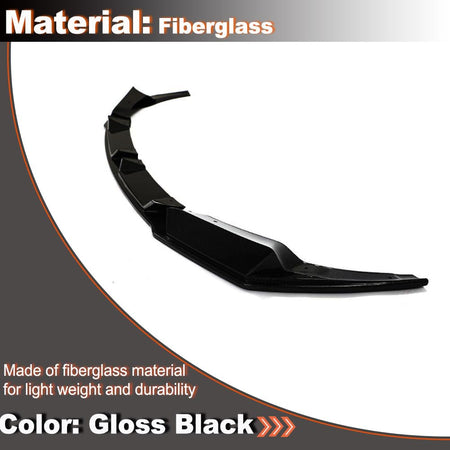 Gloss Black Front Bumper Lip for BMW F97 X3M F98 X4M 2019-2022 Auto Front Chin Spoiler Splitter Protector Air Dam Factory Out