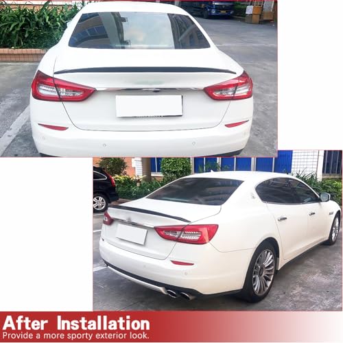 Carbon Fiber Rear Trunk Spoiler for Maserati Quattroporte QP 2013-2018