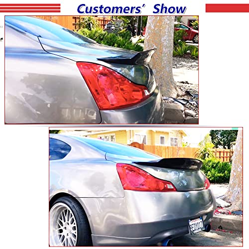 Carbon Fiber Rear Spoiler for Infiniti G37 Q60 Coupe 2009-2015 Trunk