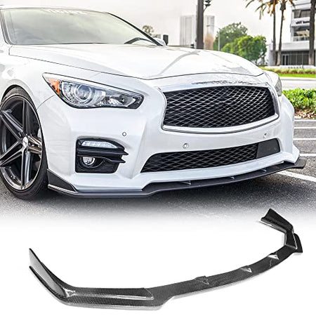 Q50 Carbon Fiber Front Bupmer Lip for Infiniti Q50 Sport 2014-2017