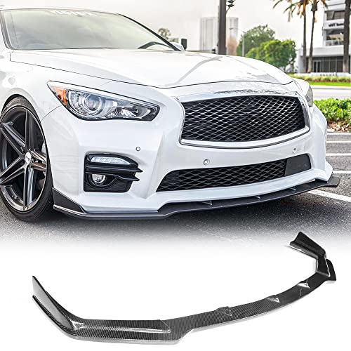Q50 Carbon Fiber Front Bupmer Lip for Infiniti Q50 Sport 2014-2017