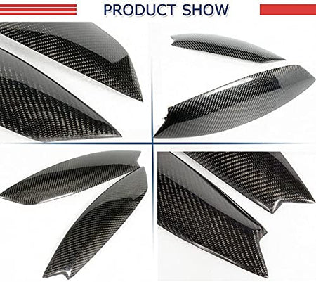 Carbon Fiber Car Front Headlamps Eyelids Headlight Eyebrows 2005-2009