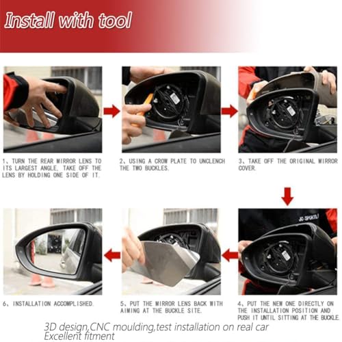 Carbon Fiber Mirror Caps for Audi A7 S7 S Line RS7 Hatchback 2011-2017