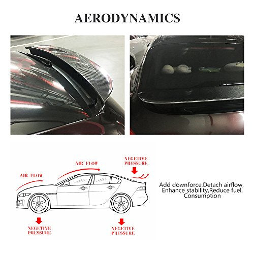 Carbon Fiber Rear Lip Trunk Spoiler for Porsche Panamera 2014 2015