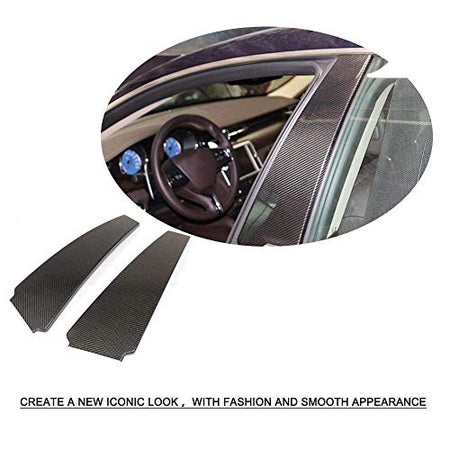 Carbon Fiber B Pillar Window Trims fits Maserati Quattroporte 2018