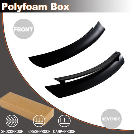 Glossy Black Rear Trunk Spoiler Compatible with Porsche 987 Cayman Base S Coupe 2-Door 2005-2012 FRP Auto Car Rear Boot Lid H