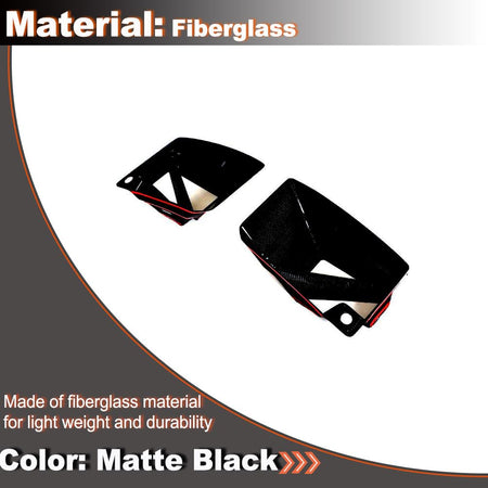 Matte Black Front Lower Air Vent Cover for BMW G87 M2 Base Coupe 2 Door 2022-2024 Fiberglass Front Air Vent Intake Duct Inser