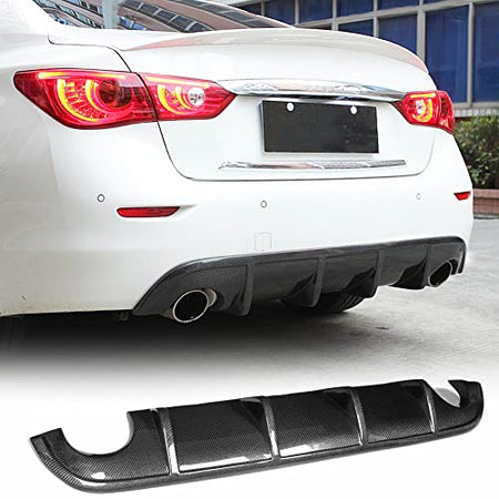 Carbon Fiber Rear Diffuser for Infiniti Q50 2014-2017 Rear Lower