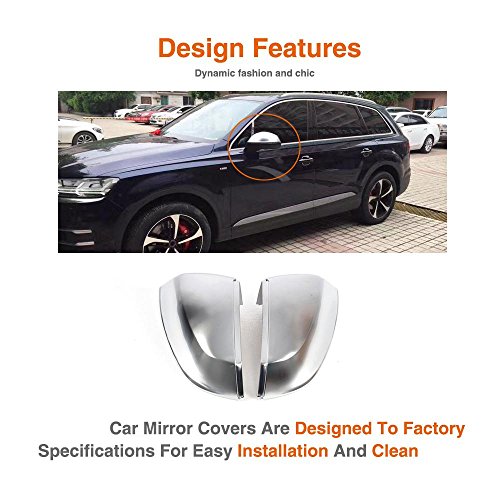 Alloy Side Mirror Cover fits Audi Q7 Without Side Lane 2015-2017
