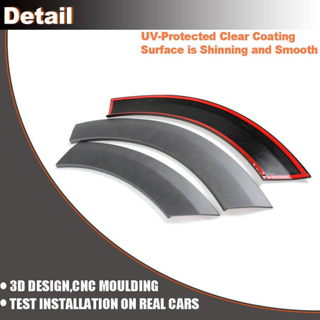 Gray Color Wheel Arch Flares for Audi Q5 Standard SUV 2009-2016 ABS Mouding Fender Cover Trims Factory Outlet (Not for Sline)