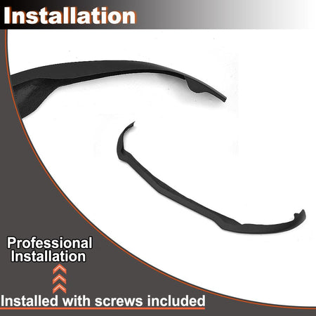 Gloss Black Front Bumper Lip Fits for Alfa Romeo Giulia Sport Sedan 2016-2021 FRP Chin Spoiler Splitter Protector Air Dam Chi