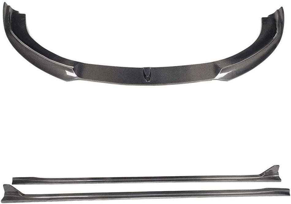 Carbon Fiber Front Lip and Side Skirts for Porsche Panamera 2010-2013