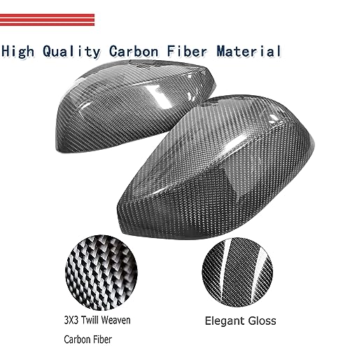 Carbon Fiber Mirror Caps for Infiniti Q50 Q50S Q60 Q70 QX30 2014-2022