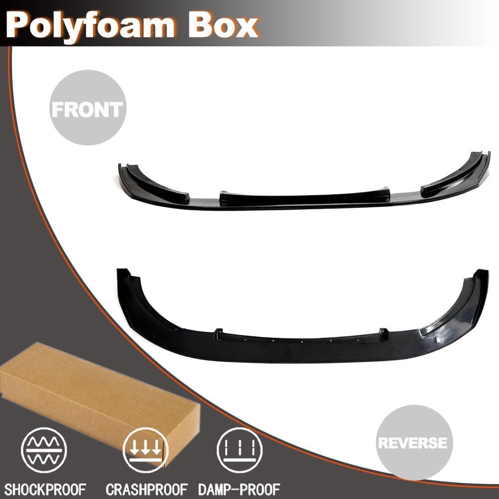 MX5 Front Bumper Lip Fits for Mazda MX5 Miata 2016-2022 Front Bumper Lip Chin Spoiler Splitter Protector PU Black Primer Fact