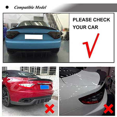Carbon Fiber Rear Trunk Lip Spoiler Wing for Maserati GranTurismo 2014