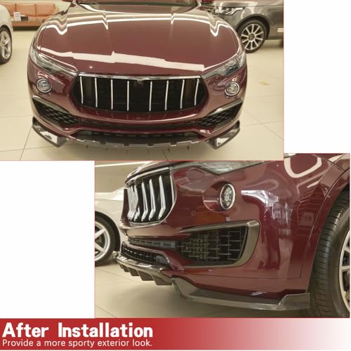 Levante CF Front Lip, fits Maserati Levante Base S Sport 2016-2018