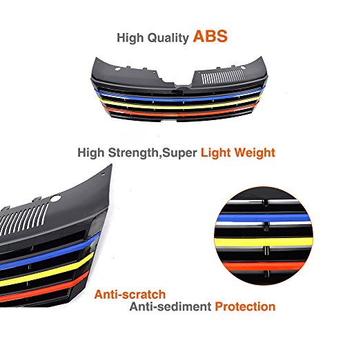 Colorful Front Centre Grill Covers for Volkswagen VW Passat 2013-2015