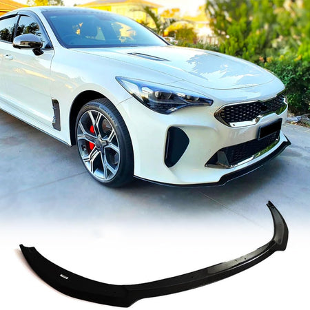Gloss Black Front Bumper Lip for Kia Stinger 2018-2023 | Front Chin Spoiler Splitter Air Dam Protector Factory Outlet