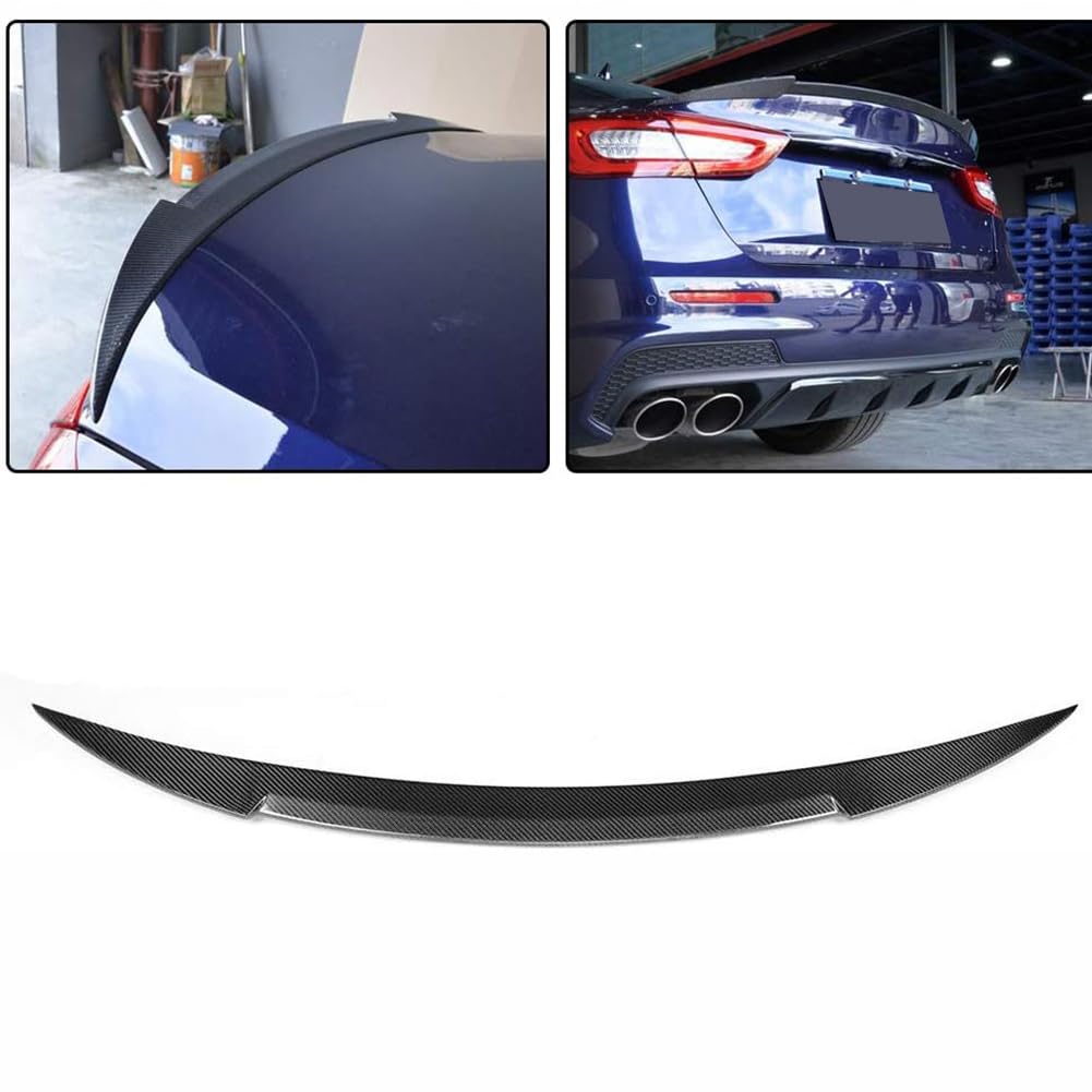 Carbon Fiber Rear Trunk Spoiler for Maserati Quattroporte 2013-2018
