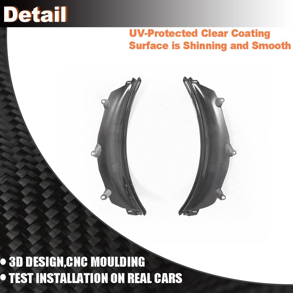 Carbon Fiber Rear Wheel Arch Fender Flare for BMW G80 M3 2021-2024 | Wheel Eyebrow Arch Trim Lips Fender Flares Protector Fac