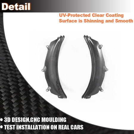 Carbon Fiber Rear Wheel Arch Fender Flare for BMW G80 M3 2021-2024 | Wheel Eyebrow Arch Trim Lips Fender Flares Protector Fac