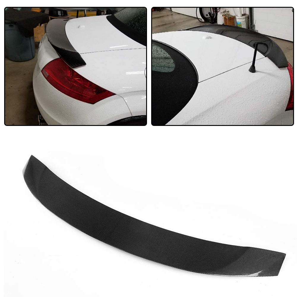 Rear Spoiler Compatible for Audi Mk2 TT 8J TTS 2-Door 2008-2014 Carbon