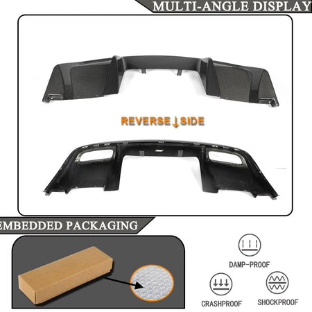 C6 Caron Fiber Rear Bumper Diffuser for Chevrolet Corvette C6 ZR1 2006-2013 | Rear Bumper Lip Apron Lower Diffuser Splitters 