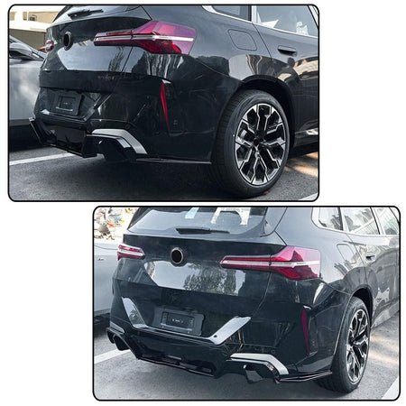 Gloss Black Rear Bumper Diffuser Compatible with BMW X3 G45 G48 M Sport 2025 2026 ABS Lower Bumper Lip Spoiler Body Kit Facto