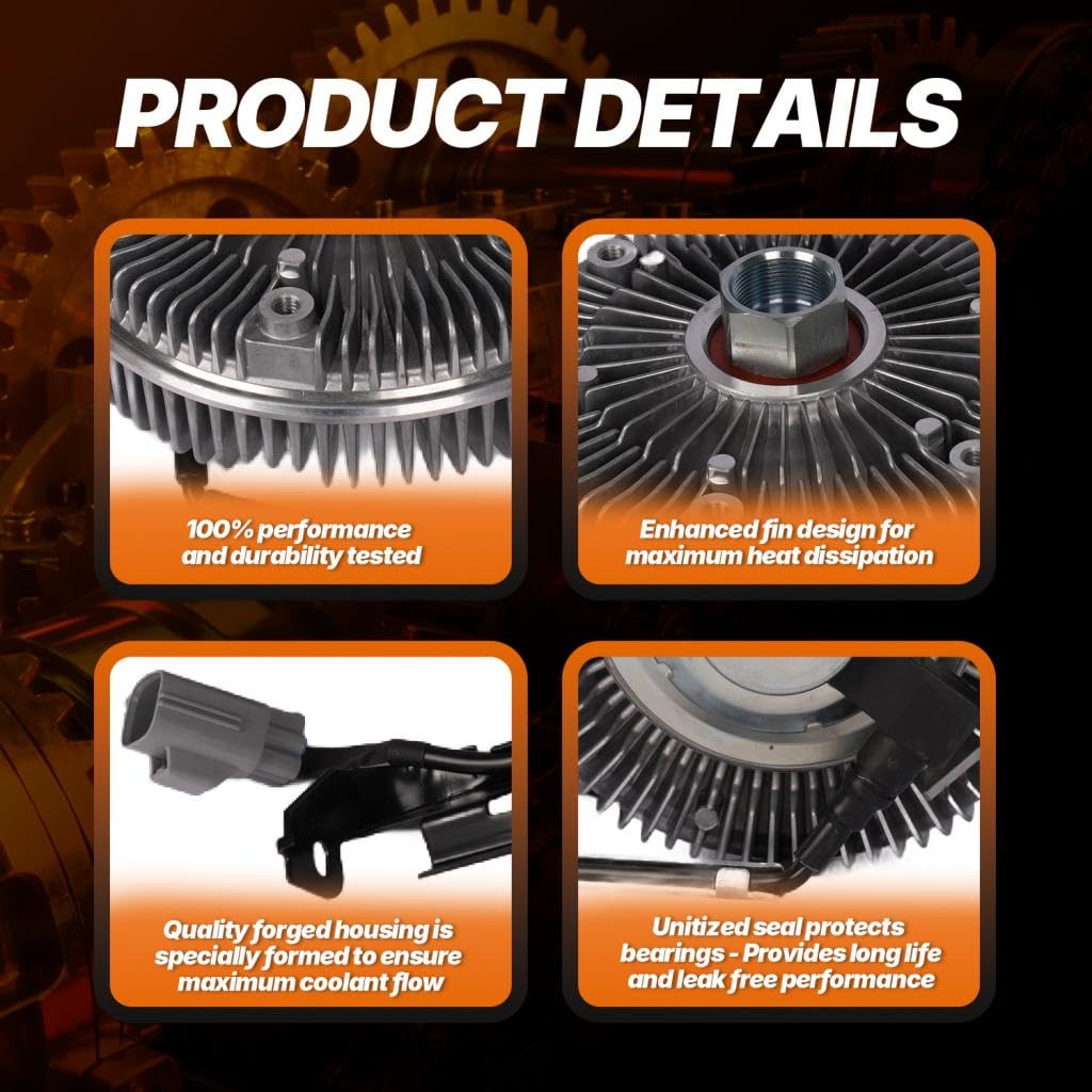 MCACAR KIT Electronic Radiator Cooling Fan Clutch Compatible with Dodge Ram 2500 3500 5.9L 6.7L for Ram 4500 5500 6.7L 550569