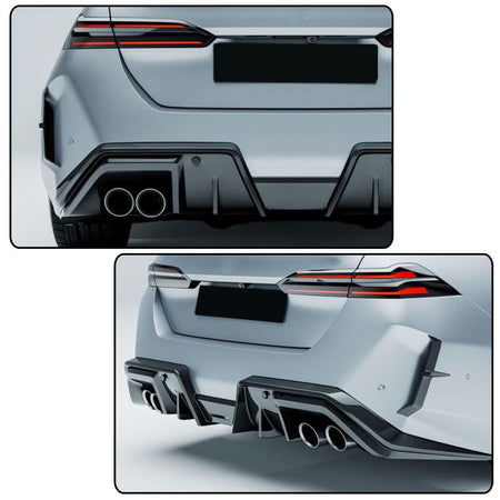 G90 M5 Full Carbon Fiber Rear Vent Cover Compatible with BMW G90 M5 2025-2026 Rear Bumper Side Vent Canard Covers Factory Out