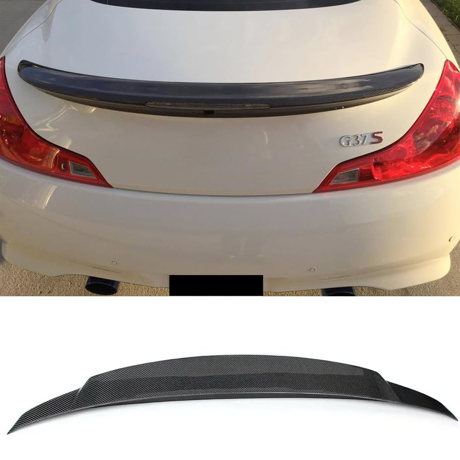 Carbon Fiber Rear Spoiler for Infiniti G37 Q60 Coupe 2009-2015 Trunk