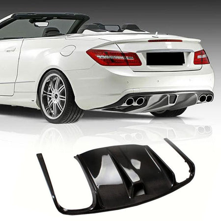 Carbon Fiber Rear Diffuser and Exhaust Tips fits Mercedes 2009-2012