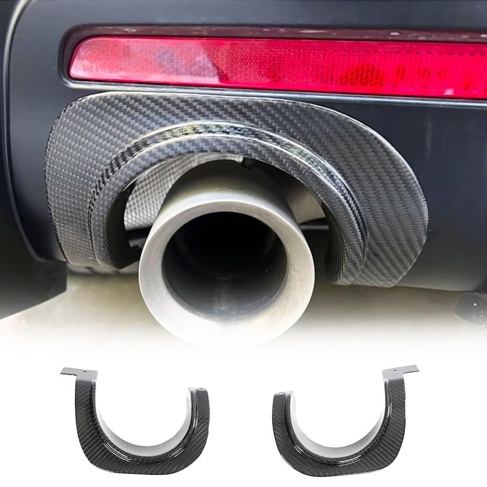 Carbon Fiber Exhaust Muffler Tail Pipe Upper Trim Cover Fits for Toyota Supra GR A90 A91 MK5 2019-2024 Tail Throat Upper Trim