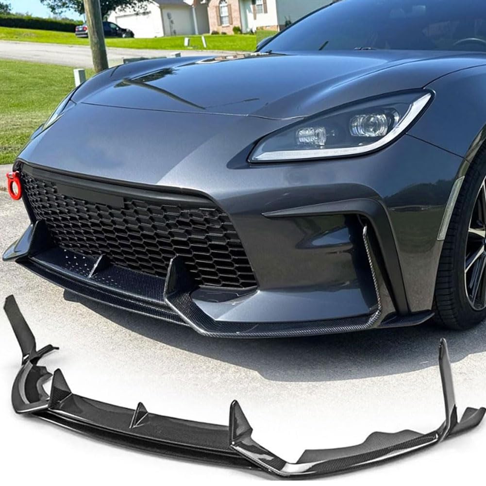 Carbon Fiber Front Bumper Lip for Toyota GR86 &for Subaru BRZ 2022-2024 | Abrasion-Resistant Robust Lip Body Kit Bumper Split