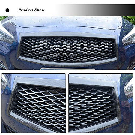 Carbon Fiber Grille for Infiniti Q50 Sedan 4-Door 2013-2017 Carbon